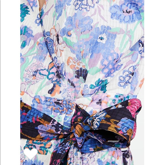 Tanya Taylor wrap cotton floral Frida Dress Sz 8 NWT - Picture 8 of 9